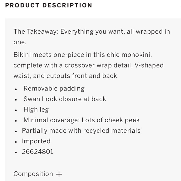 VS PINK BODY WRAP ONE PIECE SWIMSUIT XXL NWT - Picture 5 of 6